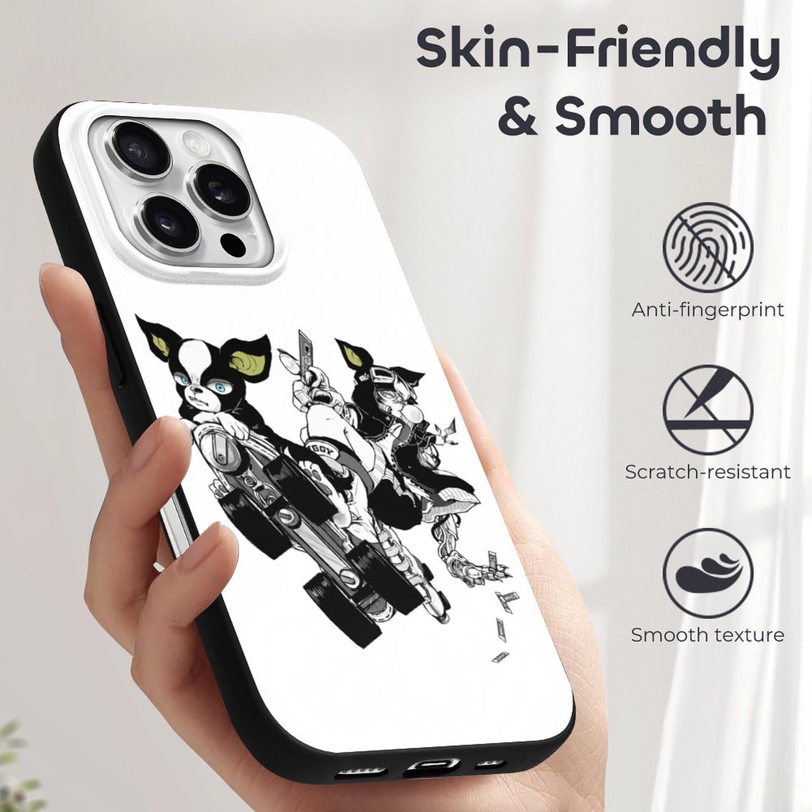 Amazon.co.jp: iPhone 16 ケース ジョジョの奇妙な冒険 イギー